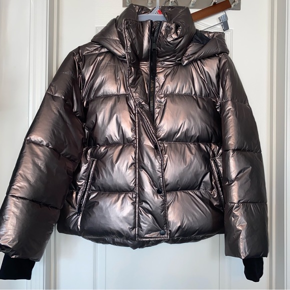 Gap NWT Gunmetal Puffer Jacket - Picture 16 of 17